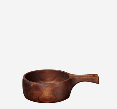 Bol en bois avec poignée 14,5cm 