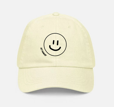 Basebal cap in pastel yellow