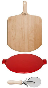 Ensemble de pizza Grand Cru (pierre Ø37cm + pelle + coupe-pizza) 