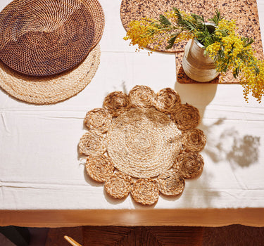 Fleur de jute de placemat